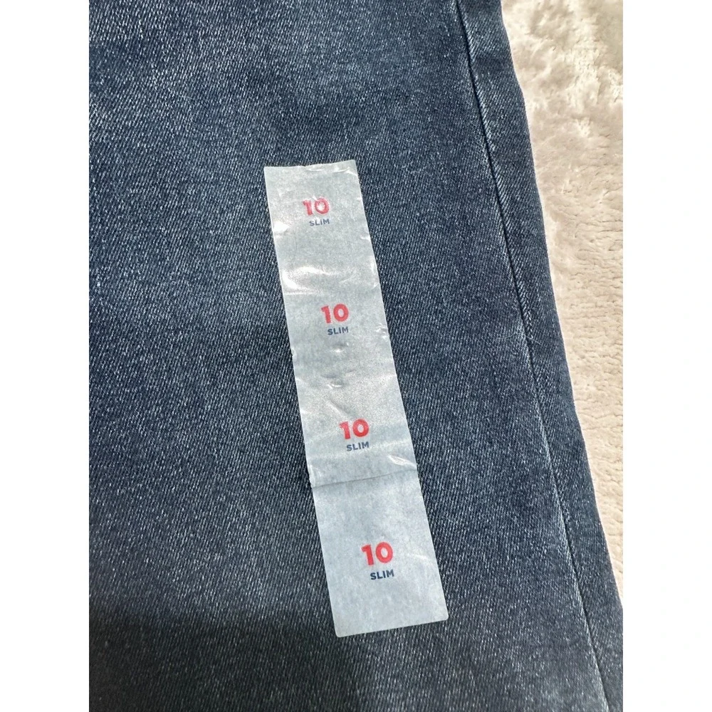 Old Navy Boys Straight Fit Jeans Size 10 Blue Slim Zip Button 5 Pocket NWT